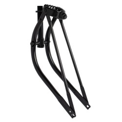 20" Spring Fork Bent 1" Threaded Black