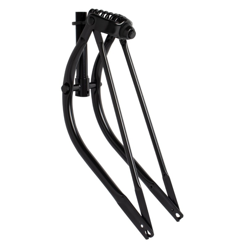 20" Spring Fork Bent 1" Threaded Black