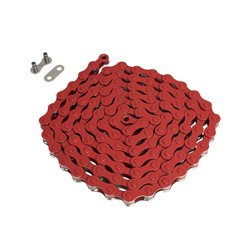 KMC Chain 1 Speed 1/2 x 1/8 112L Red S1