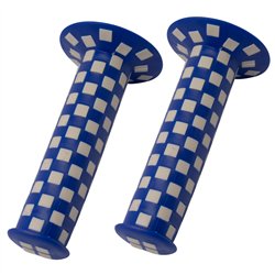 Grips Checkered 120mm Blue/White