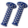 Grips Checkered 120mm Blue/White