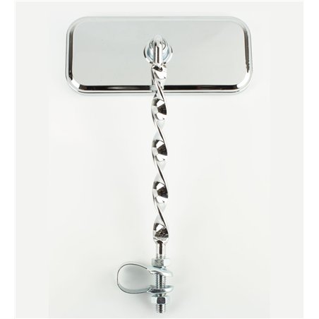 Mirror Rectangle Flat Twisted All Chrome
