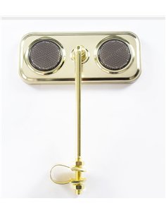 Mirror Rectangle Gold/Black Reflectors