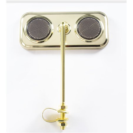 Mirror Rectangle Gold/Black Reflectors