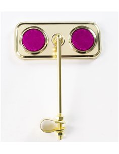 Mirror Rectangle Gold/Purple Reflectors