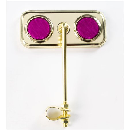 Mirror Rectangle Gold/Purple Reflectors