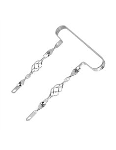 20" Bumper Flat Twisted w/Cage Chrome