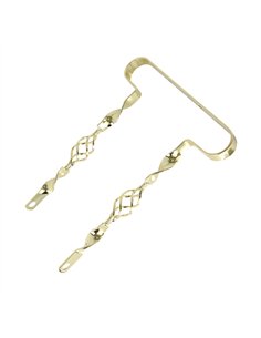 20" Bumper Flat Twisted w/Cage Gold