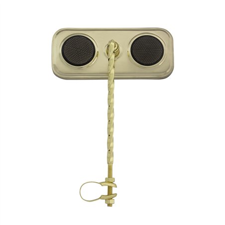 Mirror Rectangle Square Twisted Gold/Black Reflectors