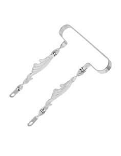 20" Bumper Flat Twisted w/Wing Chrome