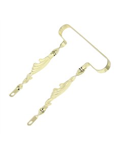 20" Bumper Flat Twisted w/Wing Gold