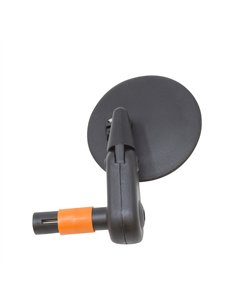 Mirror Round Bar End Mount 3" Black 2002B