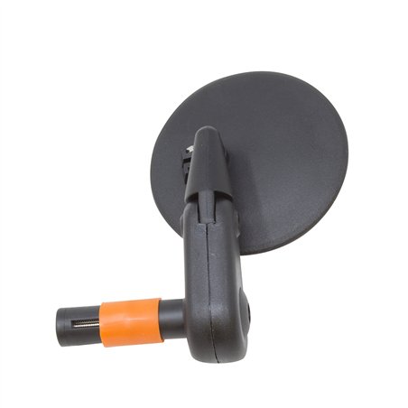 Mirror Round Bar End Mount 3" Black 2002B