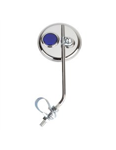 Mirror Round Chrome/Blue Reflector