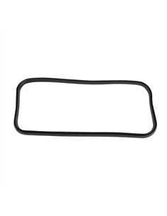 Mirror Rubber Trim Rectangle Black