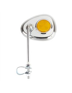 Mirror V Chrome/Amber Reflector