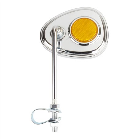 Mirror V Chrome/Amber Reflector