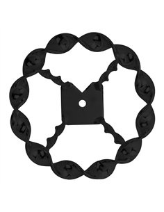 Steering Wheel Flat Twisted Black