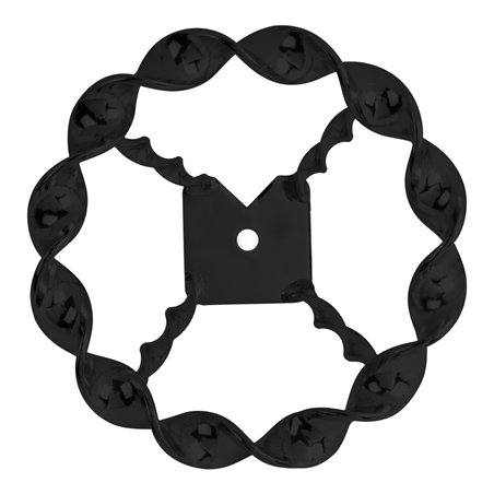 Steering Wheel Flat Twisted Black