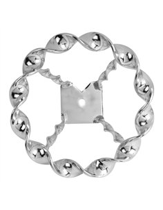 Steering Wheel Flat Twisted Chrome