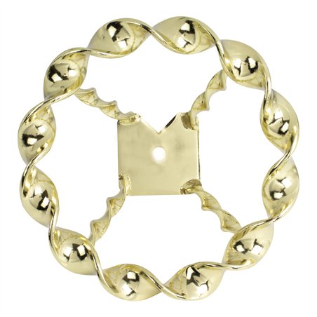 Steering Wheel Flat Twisted Gold