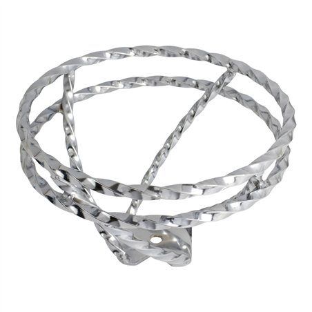 Steering Wheel Swirl Double Square Twisted Chrome