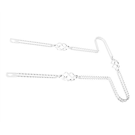 26" Bumper Double Square Twisted 3 Cage Bumper Chrome