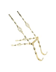 20" Continental Kit Flat Twisted w/Cage Gold