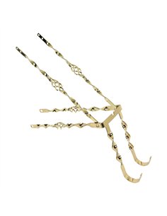 26" Continental Kit Flat Twisted w/Cage Gold