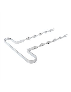 26" Bumper Flat Twisted Chrome