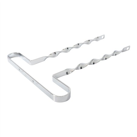 26" Bumper Flat Twisted Chrome