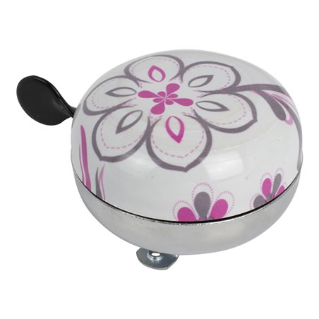 Bell & Valve Cap Set Schwinn Flower Pink/White