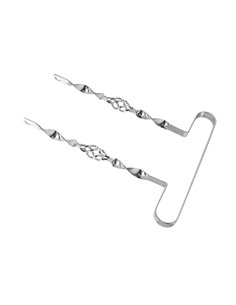 26" Bumper Flat Twisted w/Cage Chrome