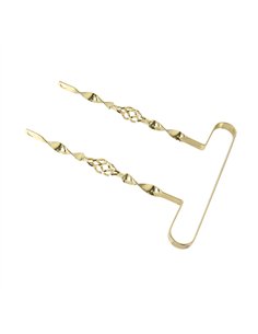 26" Bumper Flat Twisted w/Cage Gold