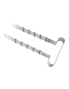 26" Bumper Triple Flat Twisted Chrome