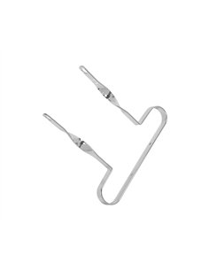 12" Bumper Flat Twisted Chrome