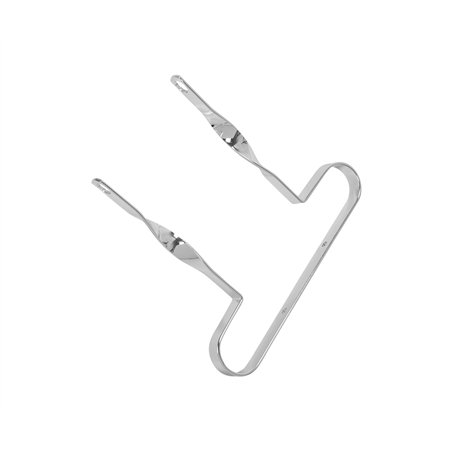 12" Bumper Flat Twisted Chrome