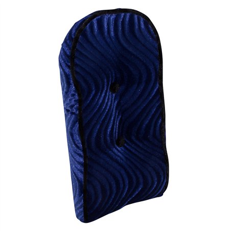 Sissy Bar Back Cushion Velour Blue