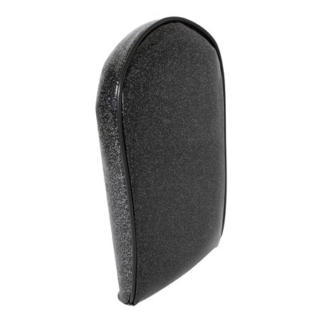 Sissy Bar Back Cushion Vinyl Sparkle Black