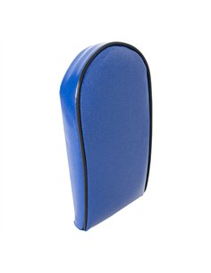 Sissy Bar Back Cushion Vinyl Sparkle Blue