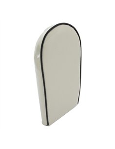 Sissy Bar Back Cushion Vinyl Sparkle White