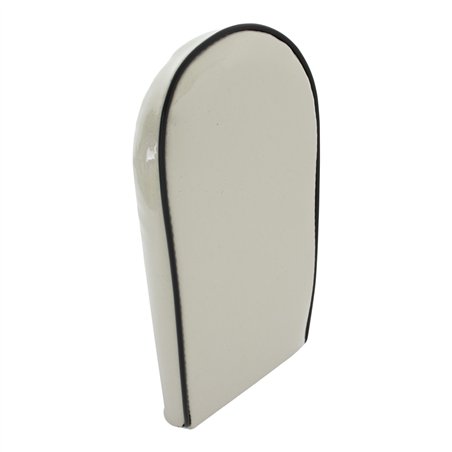 Sissy Bar Back Cushion Vinyl Sparkle White