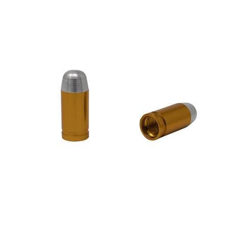 Valve Caps Bullet Gold