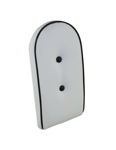 Sissy Bar Back Cushion Vinyl White