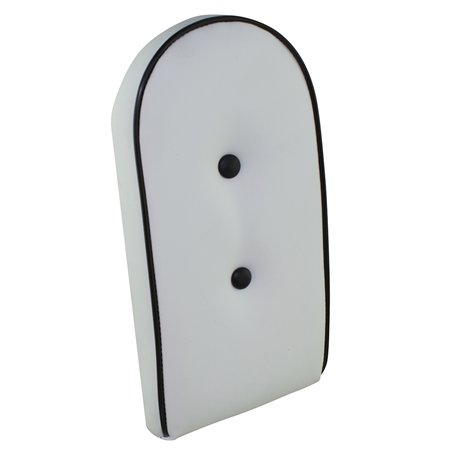 Sissy Bar Back Cushion Vinyl White