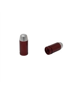 Valve Caps Bullet Red