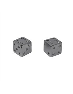 Valve Caps Dice Chrome
