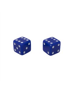 Valve Caps Dice Dark Blue