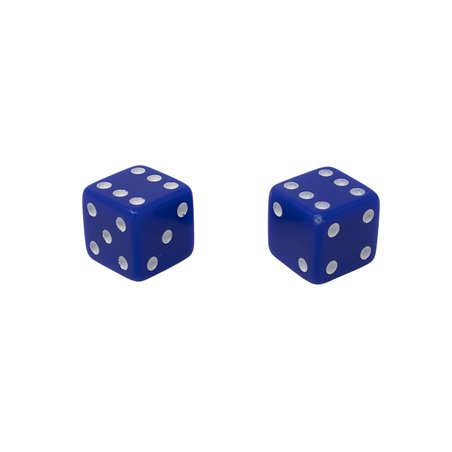 Valve Caps Dice Dark Blue