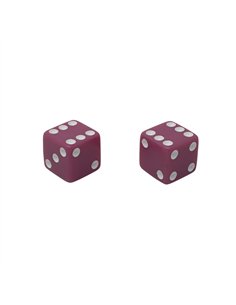 Valve Caps Dice Pink